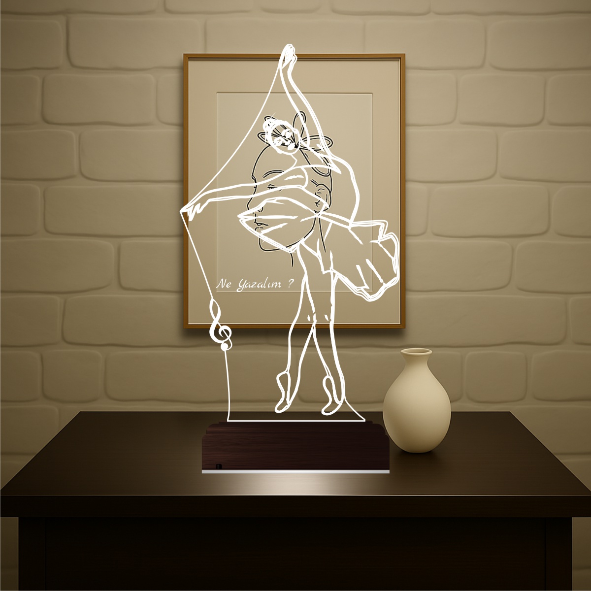 Балерина — 3D LED Ночник | Подарок для танцовщицы