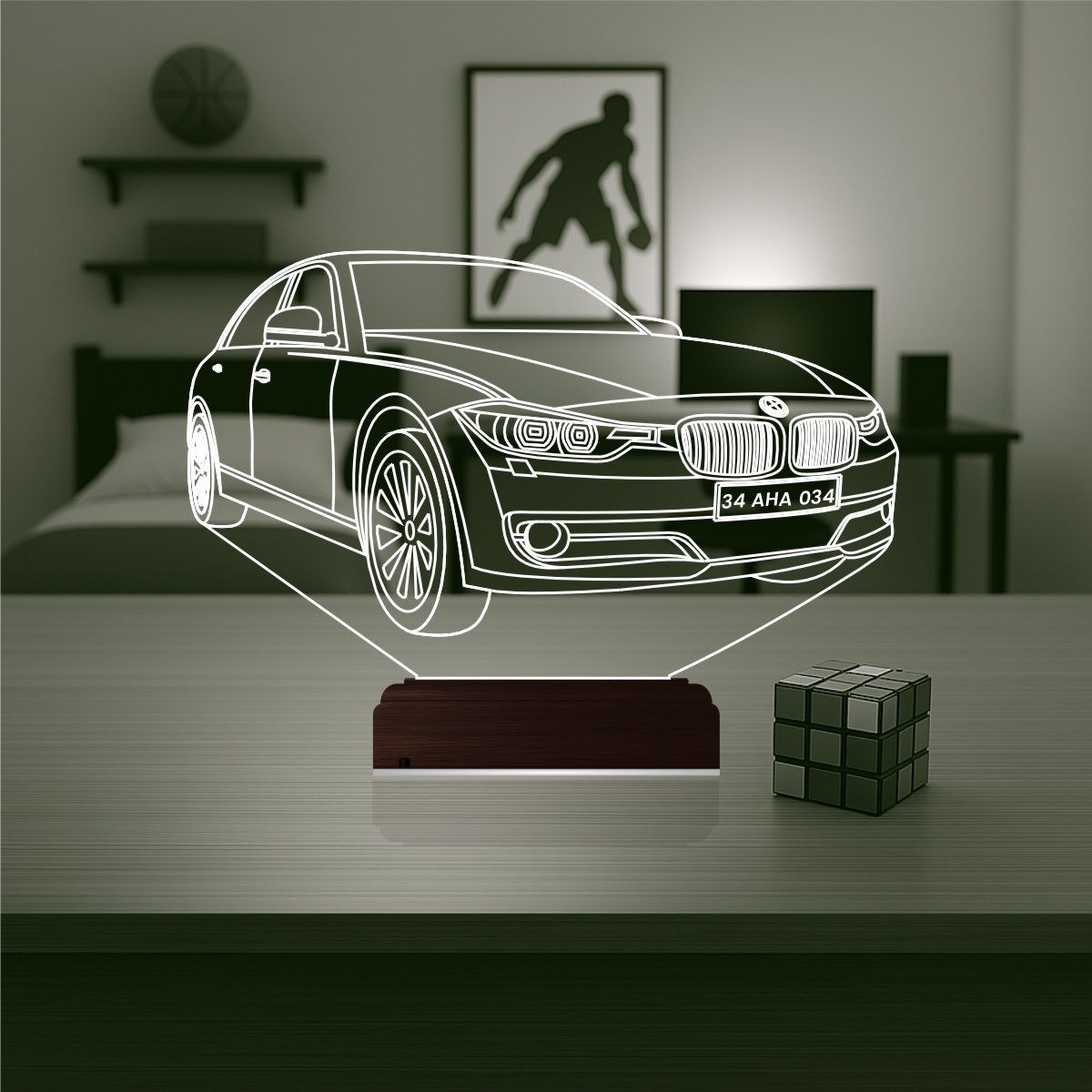 BMW — 3D LED Ночник | Подарок мужчине или парню