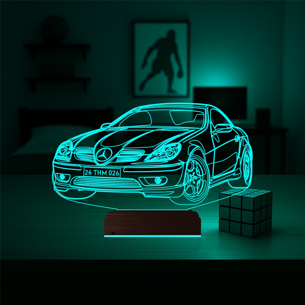 Mercedes-Benz — 3D LED Ночник | Подарок автолюбителю