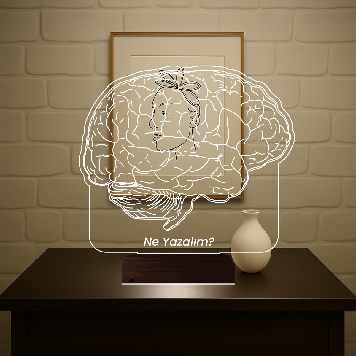 Мозг — 3D LED Ночник | Подарок психологу или врачу