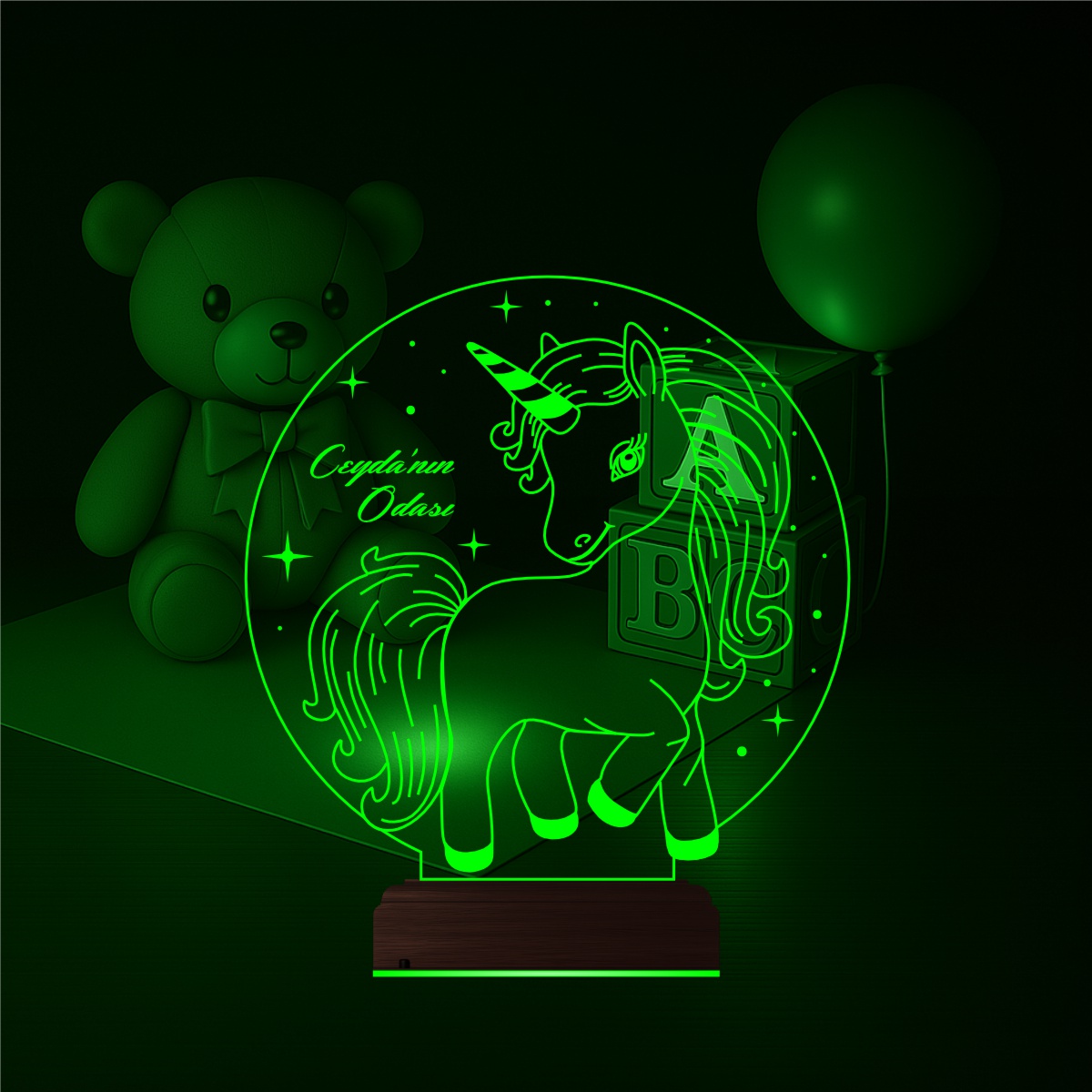 Единорог — 3D LED Ночник | Подарок девочке для детской комнаты