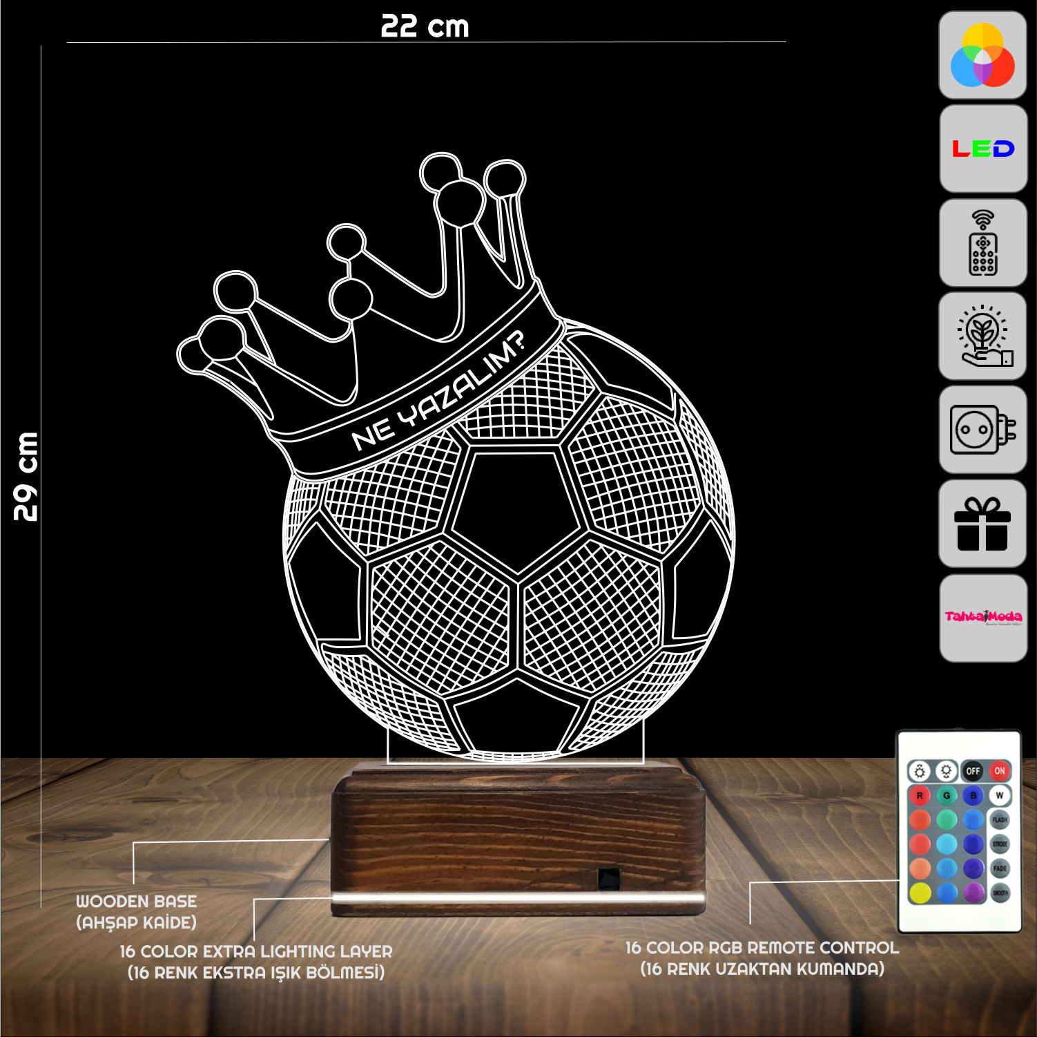 3D Kişiye Özel Lamba #279