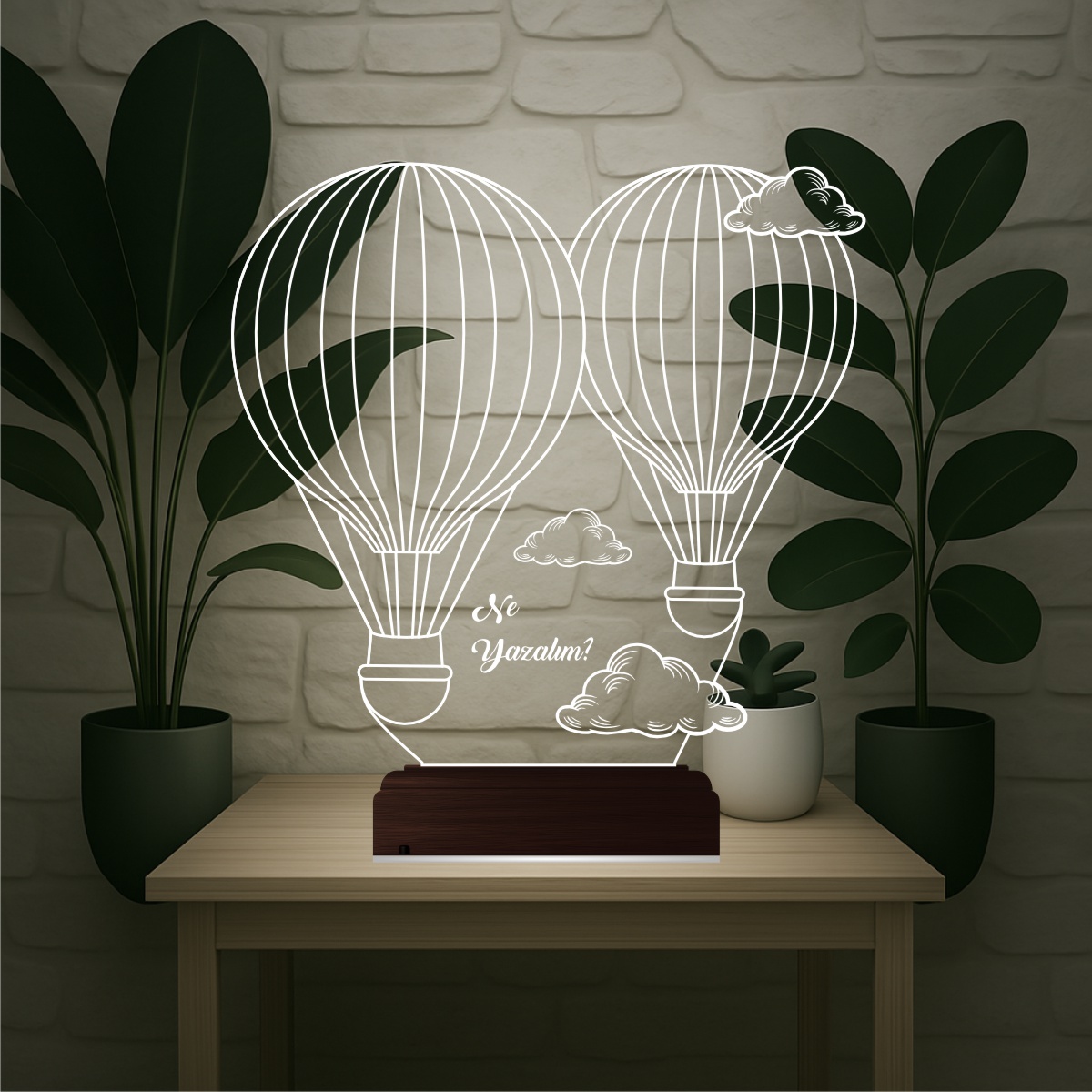 Воздушные шары 3D Ночник с именем