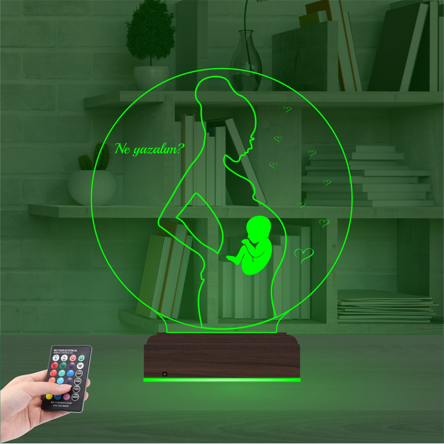 Именной подарок: 3d светильник "Ожидание чуда" (Для будущих мам) 5