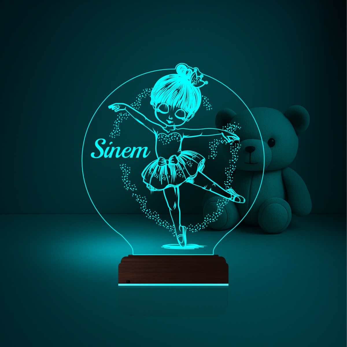 Балерина — 3D LED Ночник | Подарок девочке