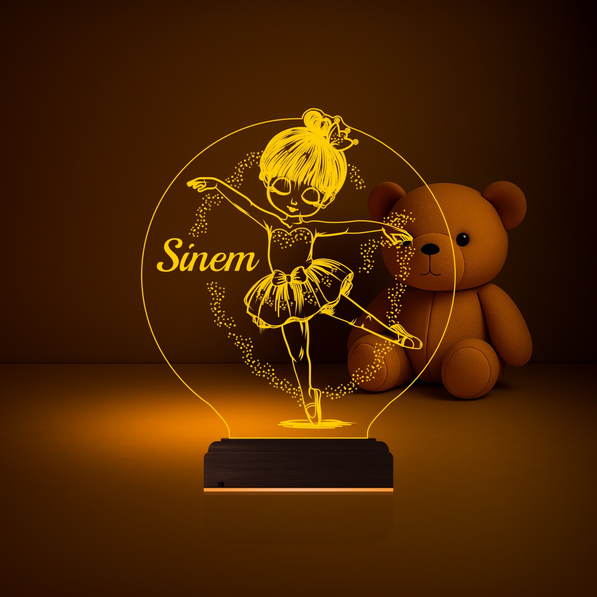 Балерина — 3D LED Ночник | Подарок девочке