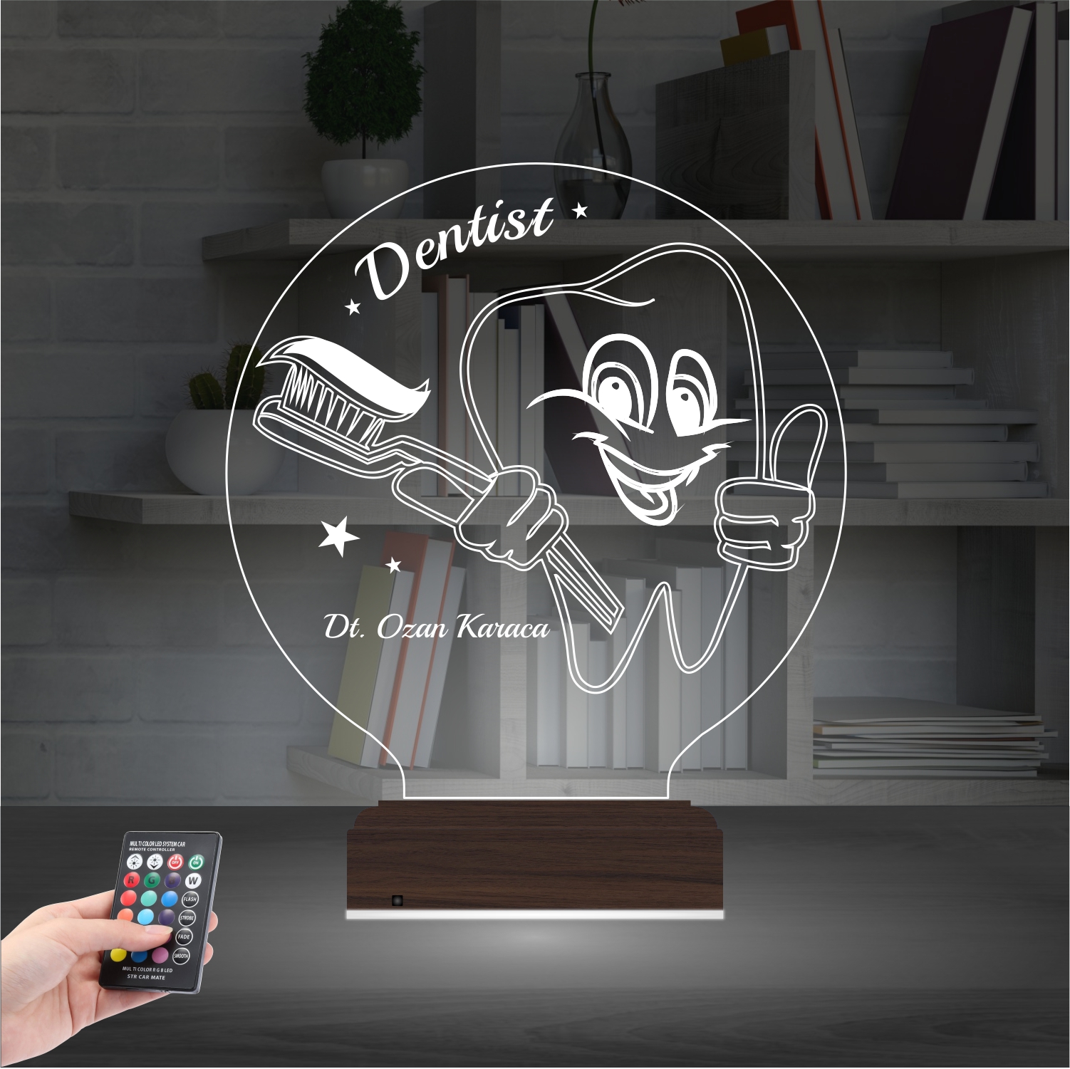 Стоматолог — 3D LED Ночник | Подарок зубному врачу