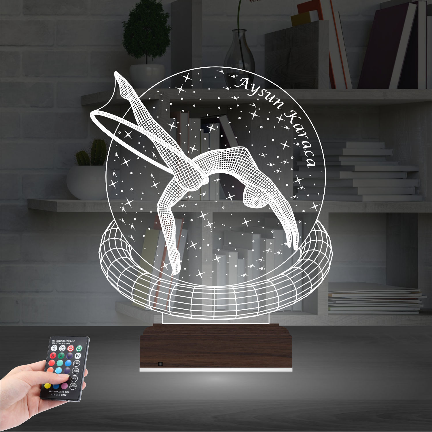 Гимнастка — 3D LED Ночник | Подарок спортсменке