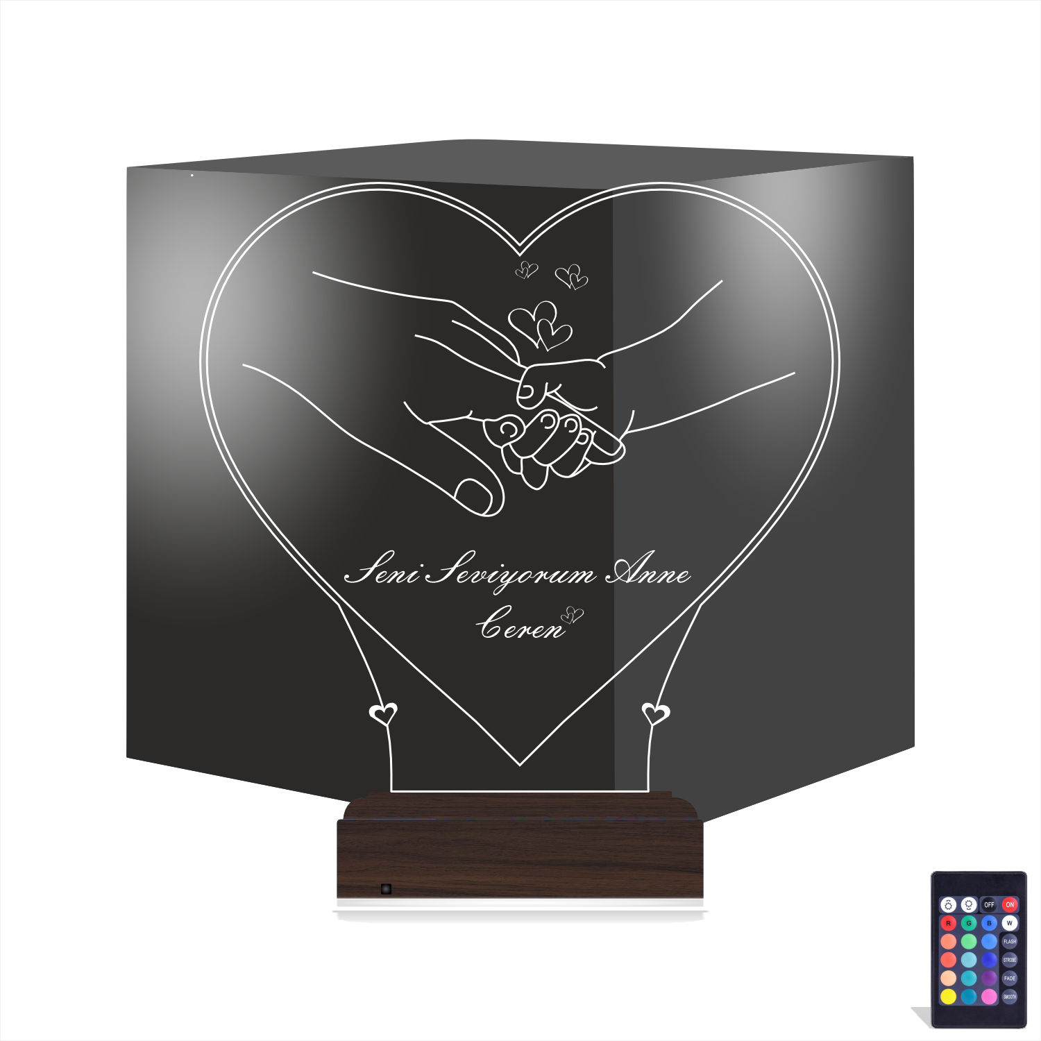 Руки матери и ребенка — 3D LED Ночник | Подарок маме