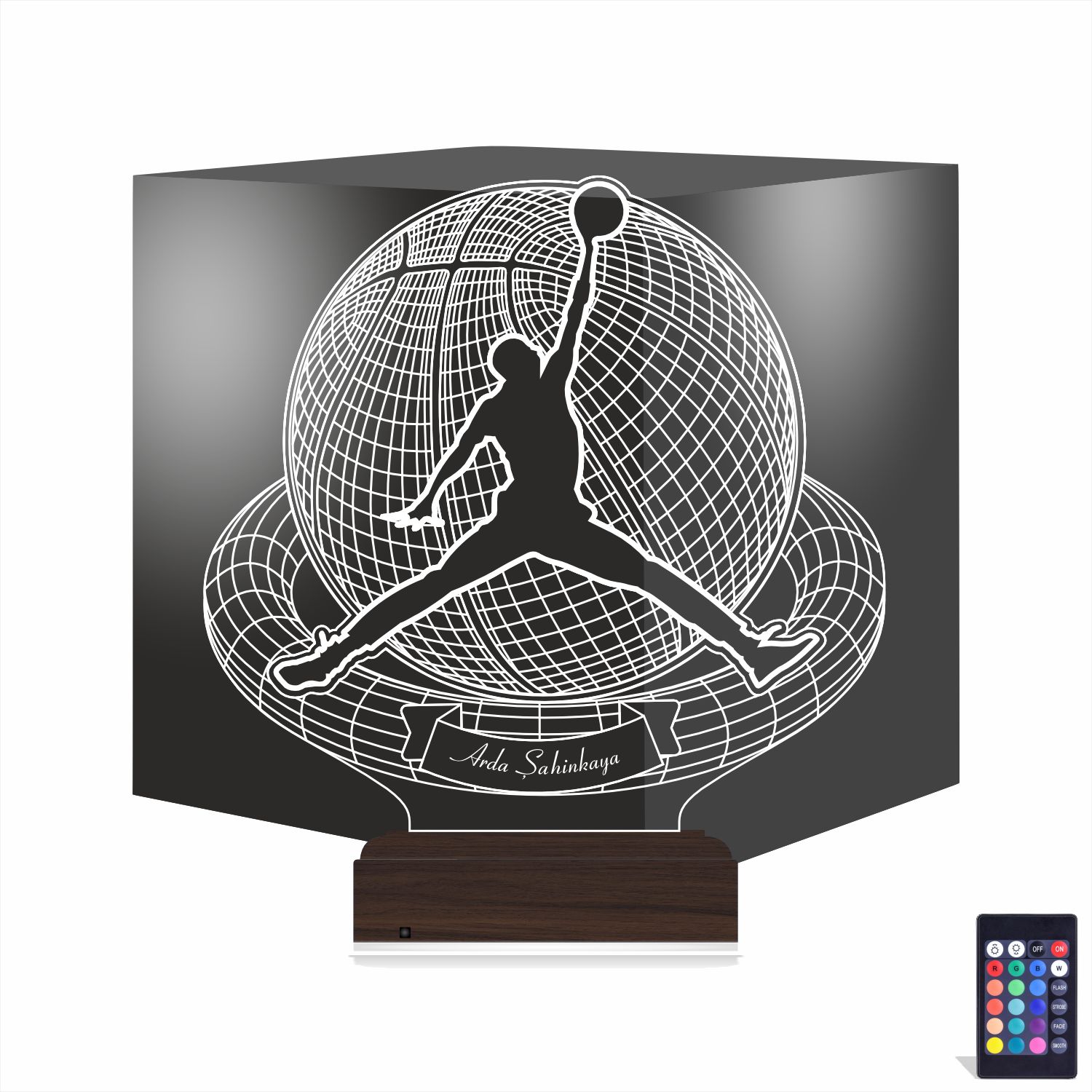 Баскетболист — 3D LED Ночник | Подарок спортсмену