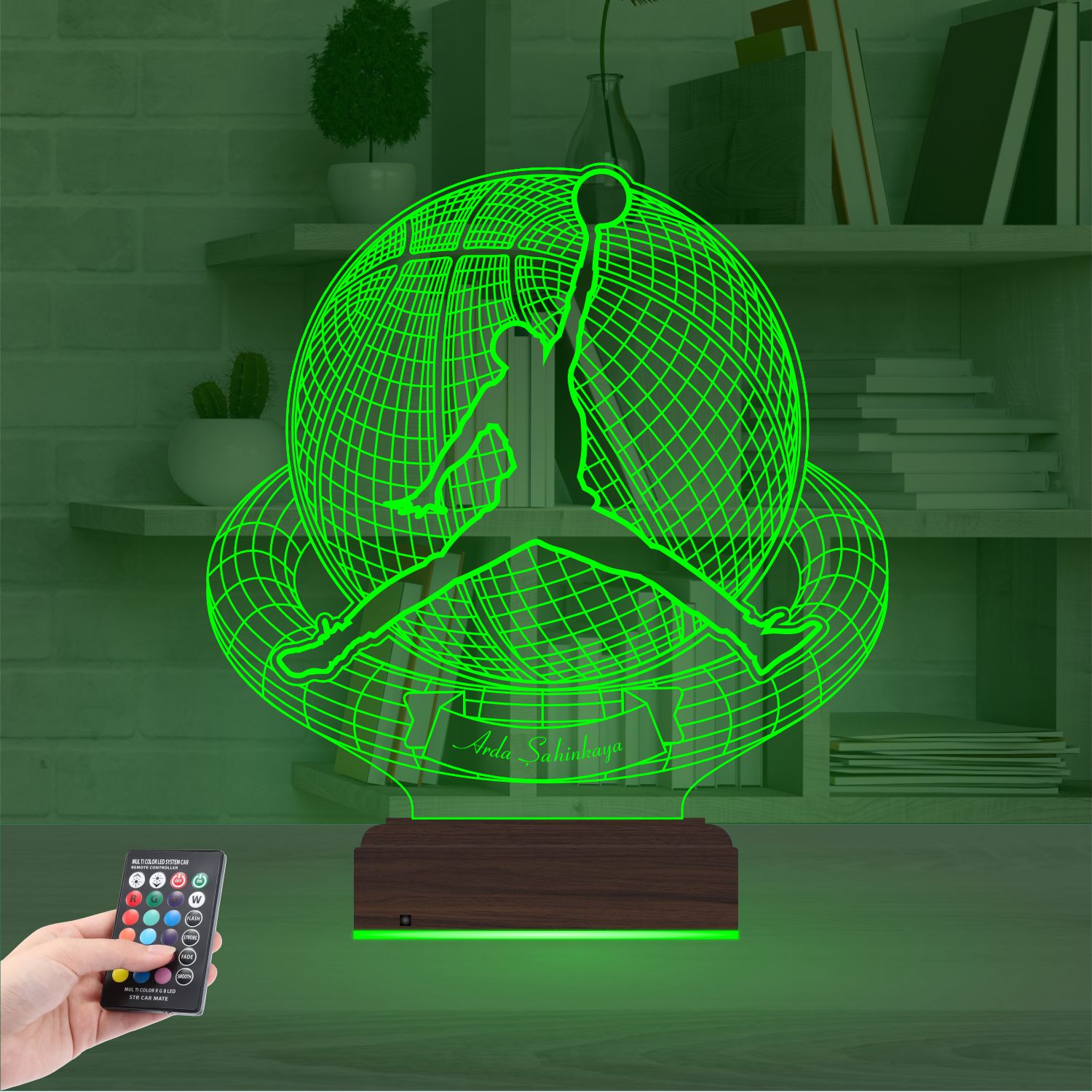 Именной подарок: 3d светильник "Баскетбольный триумф" 5