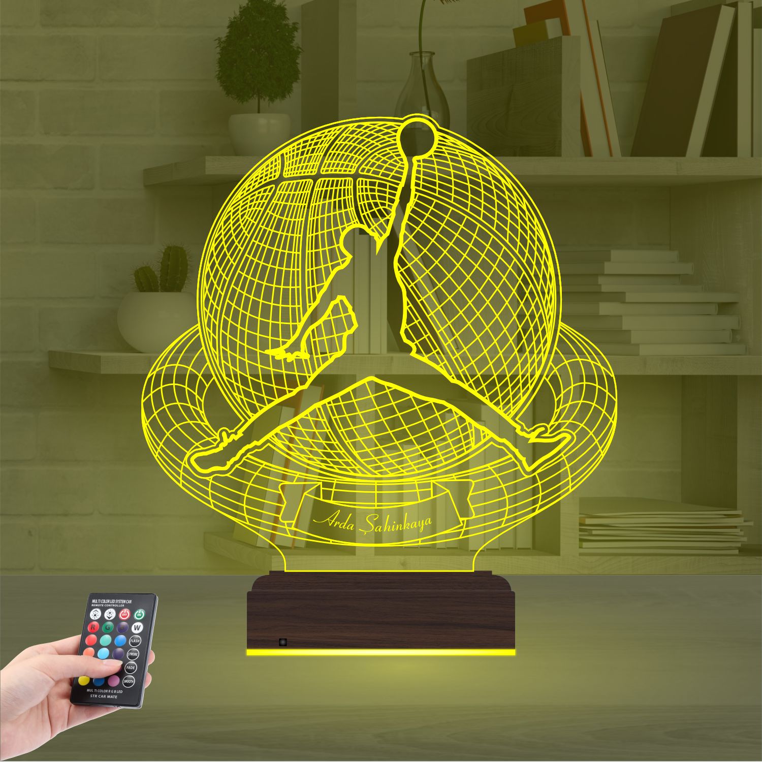 Именной подарок: 3d светильник "Баскетбольный триумф" 6