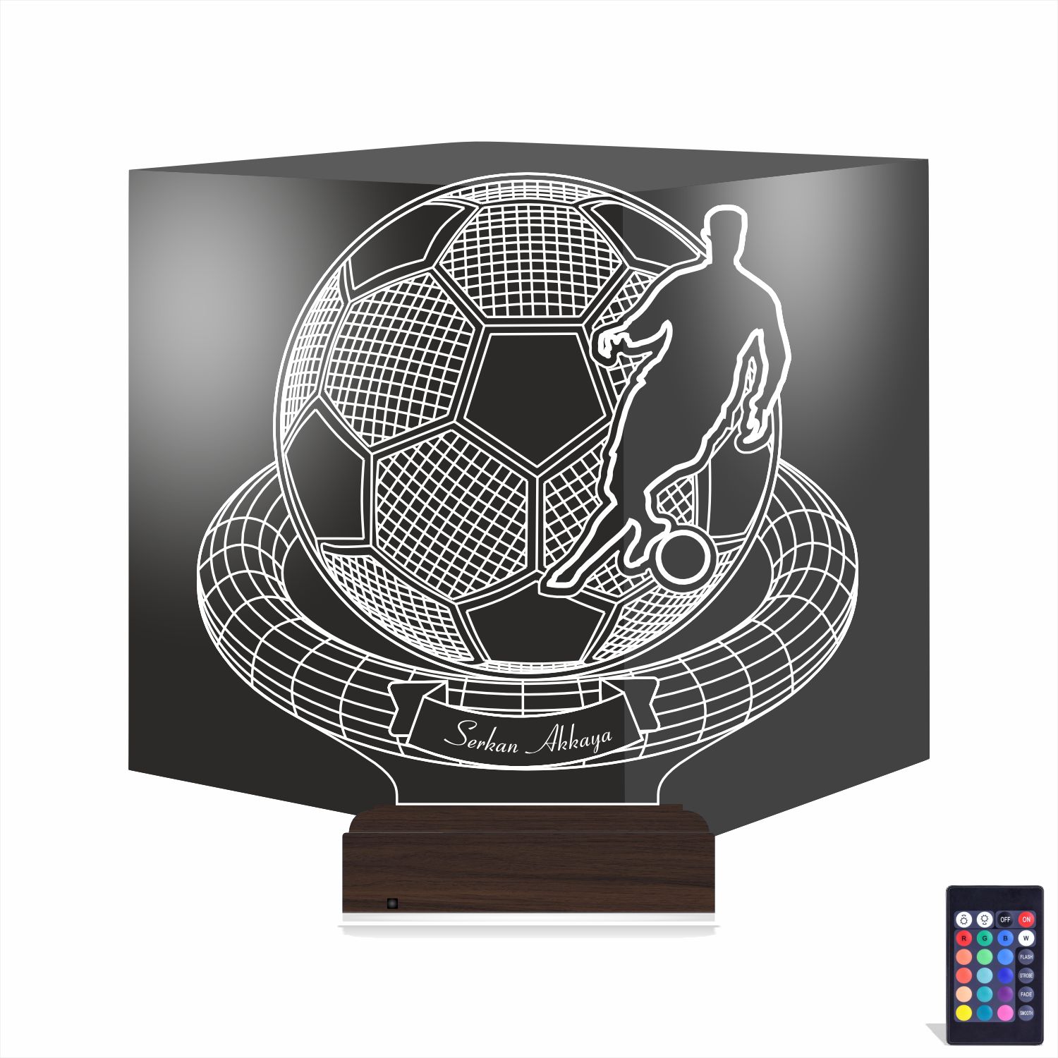 Футболист — 3D LED Ночник | Подарок спортсмену