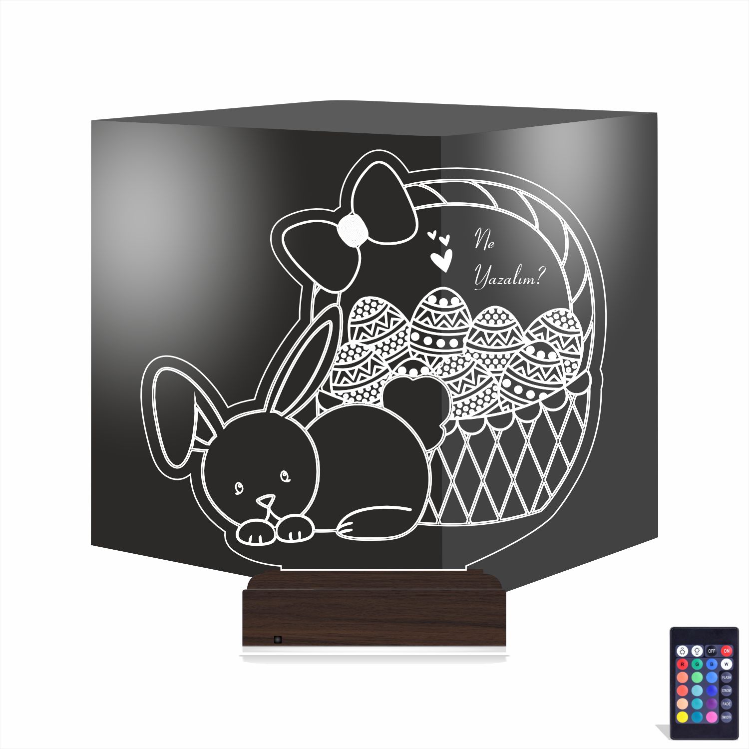 Пасхальный кролик — 3D LED Ночник | Подарок детям