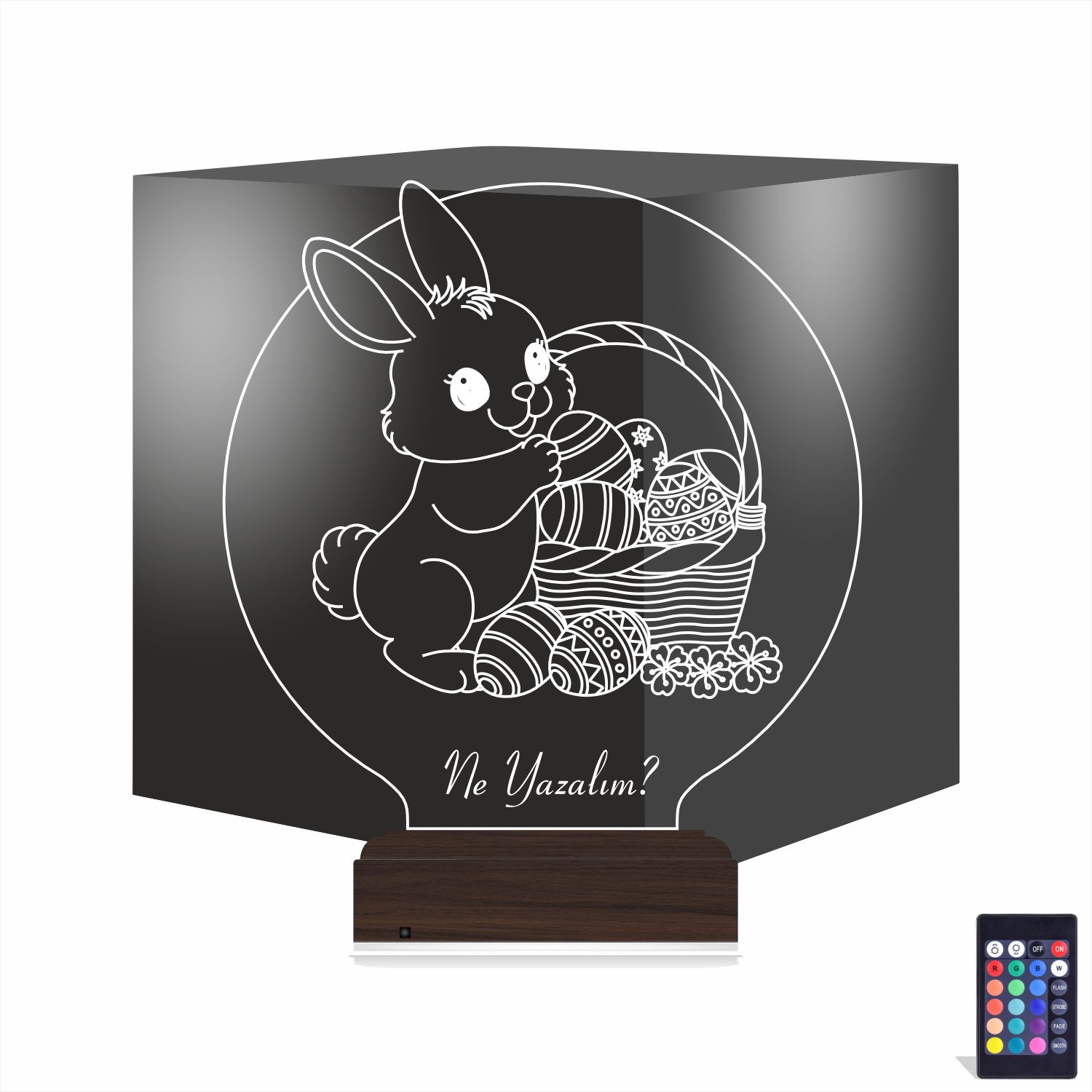 Пасхальный Зайчик — 3D LED Ночник | Подарок детям