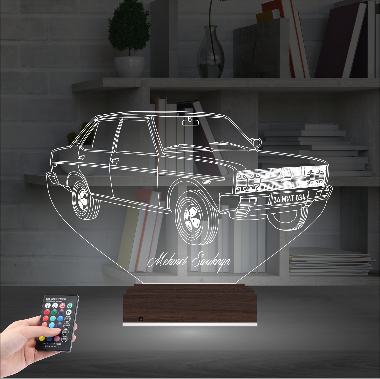 Автомобиль Tofaş — 3D LED Ночник | Подарок мужчине