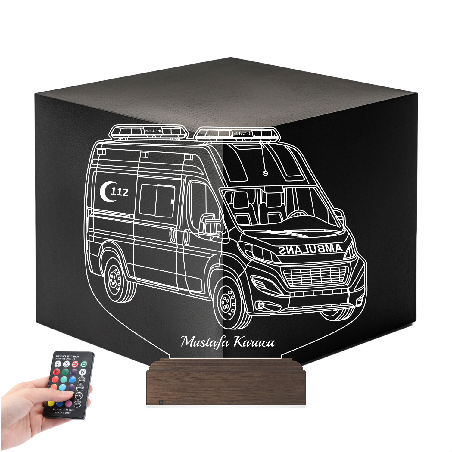 Скорая помощь — 3D LED Ночник | Подарок врачу