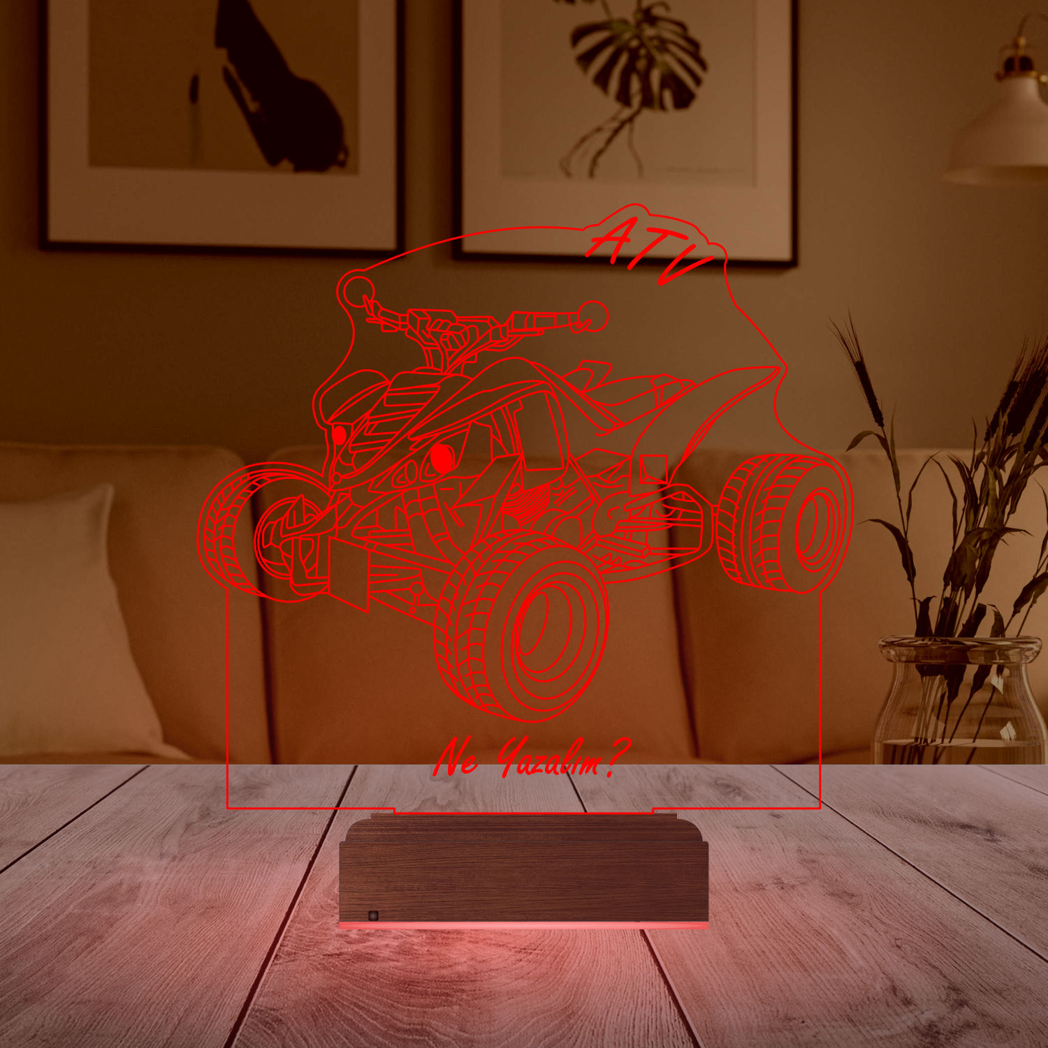 Именной подарок: 3d светильник "Квадроцикл ATV" 3