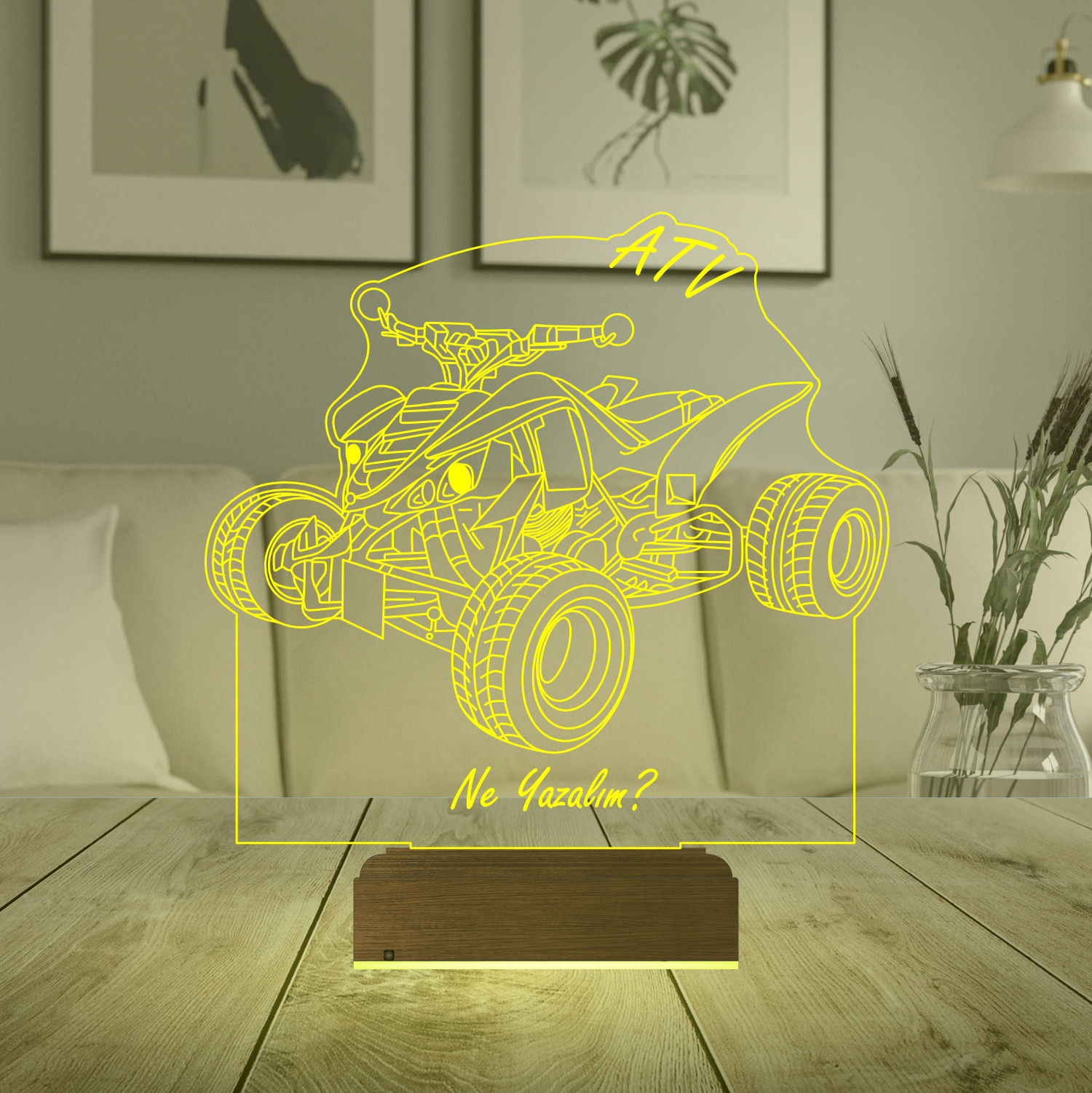 Именной подарок: 3d светильник "Квадроцикл ATV" 5