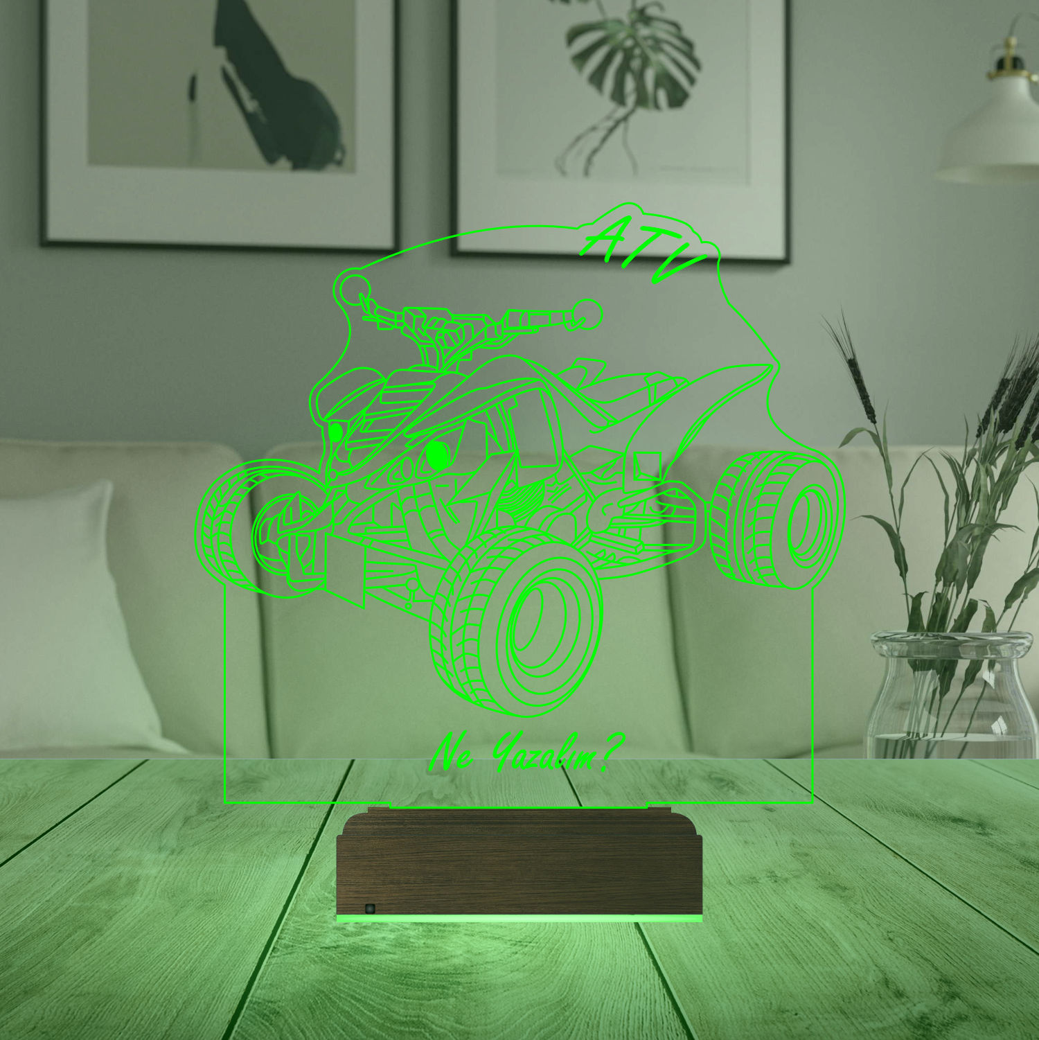 Именной подарок: 3d светильник "Квадроцикл ATV" 6