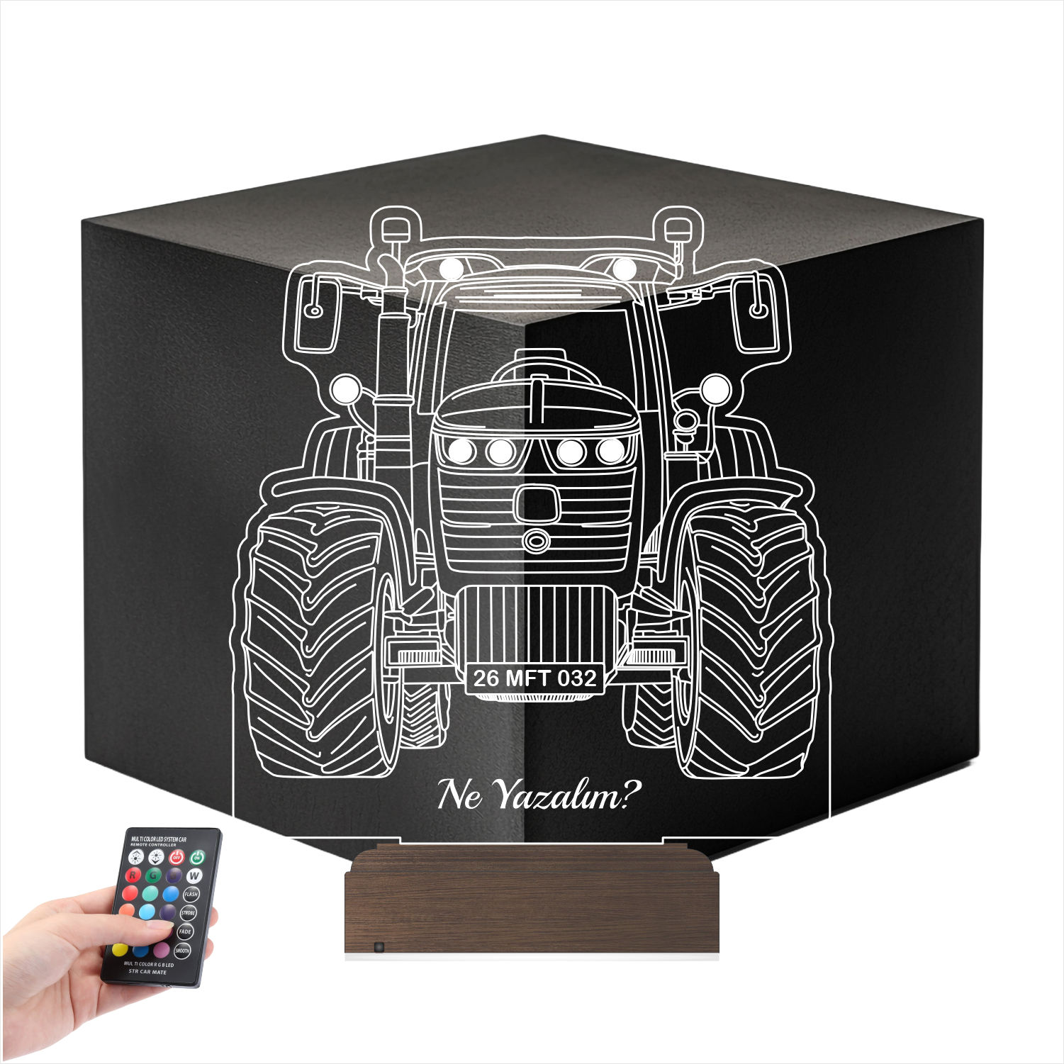 Трактор — 3D LED Ночник | Подарок мужчине