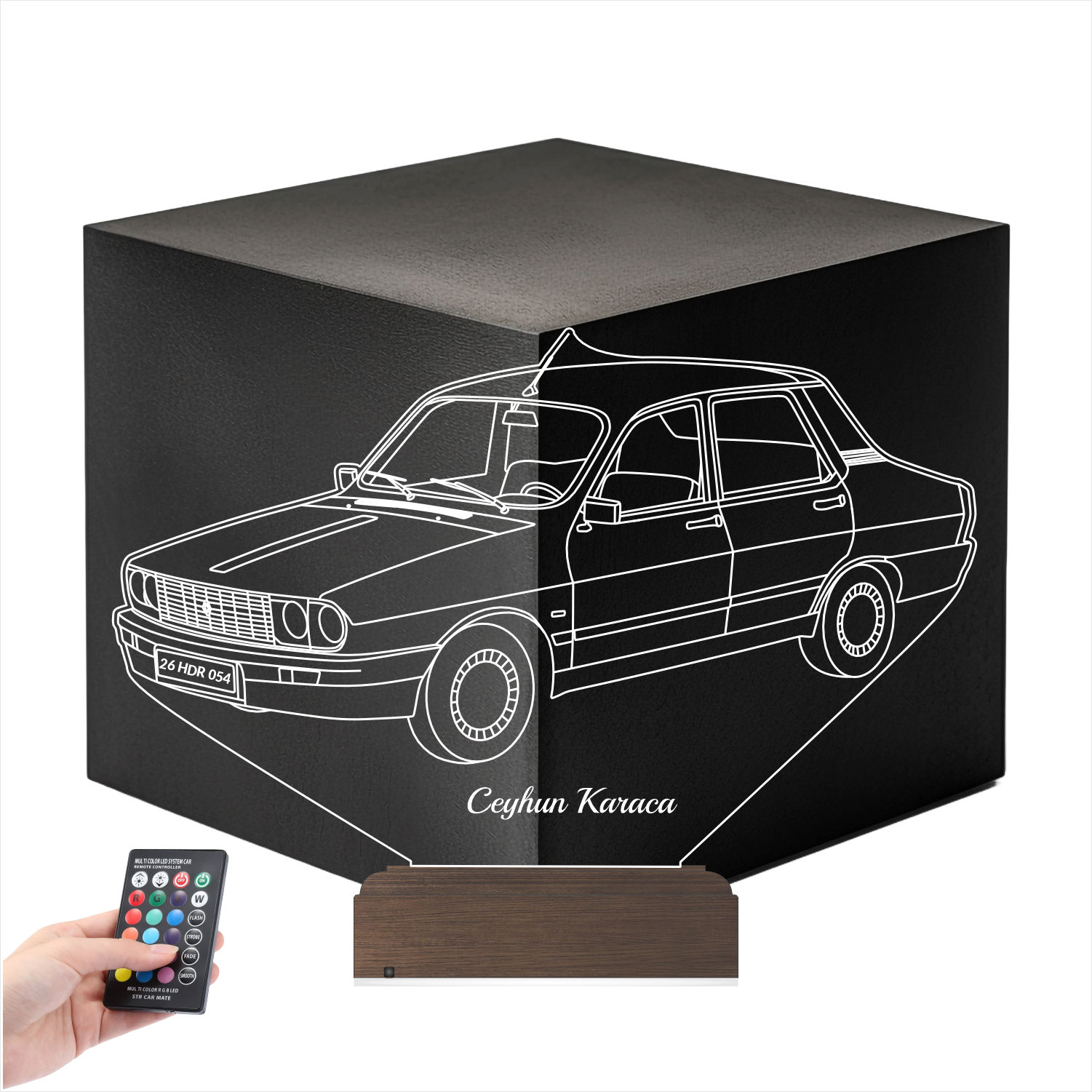 Renault 12 — 3D LED Ночник | Подарок мужчине