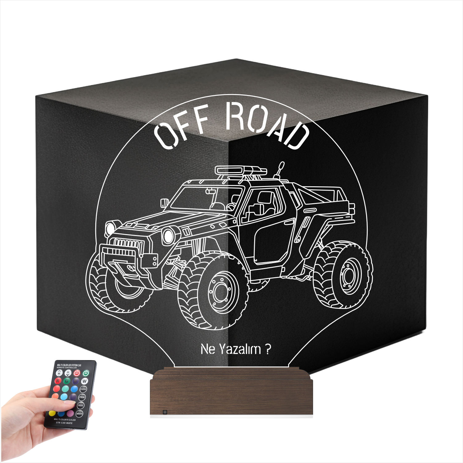 Внедорожник Off-Road — 3D LED Ночник | Подарок мужчине