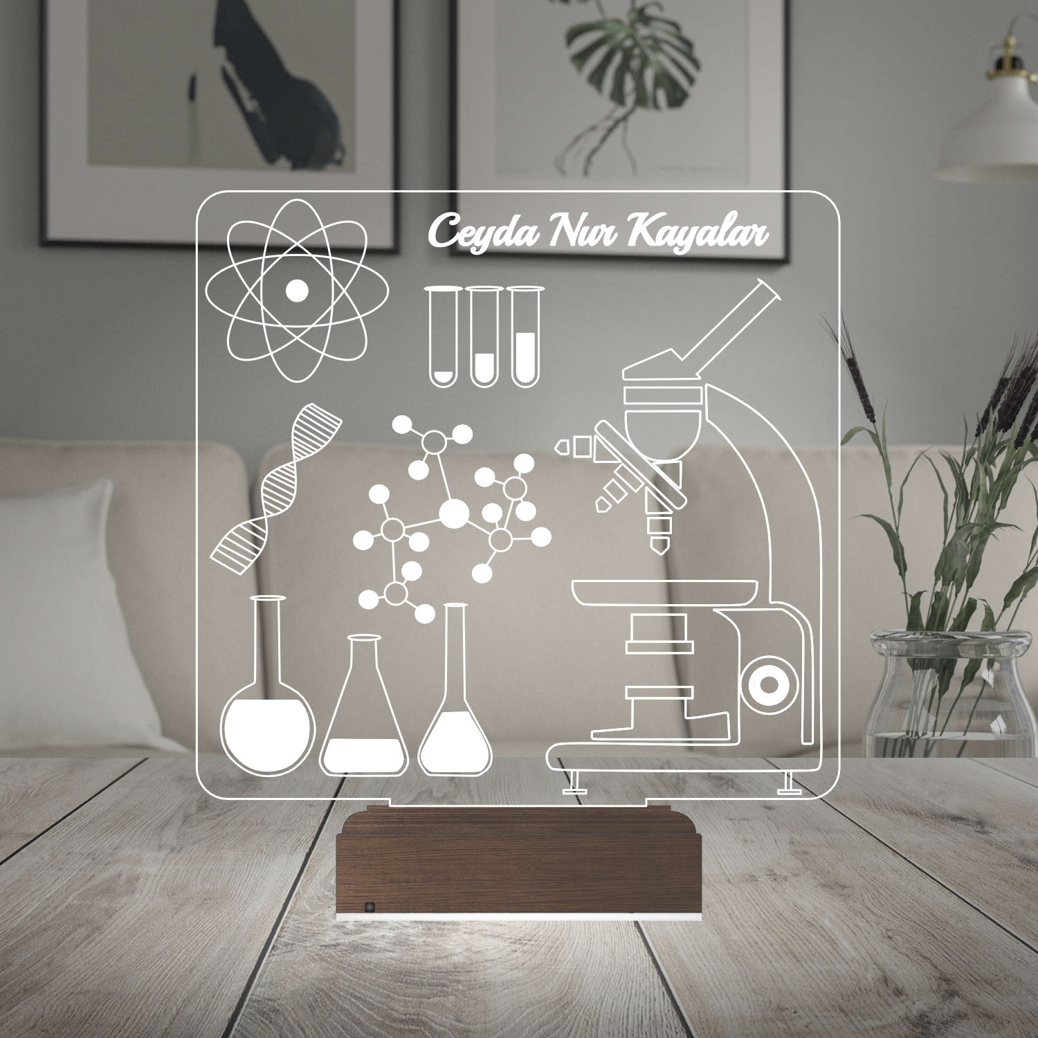 Наука и Лаборатория 3D Ночник