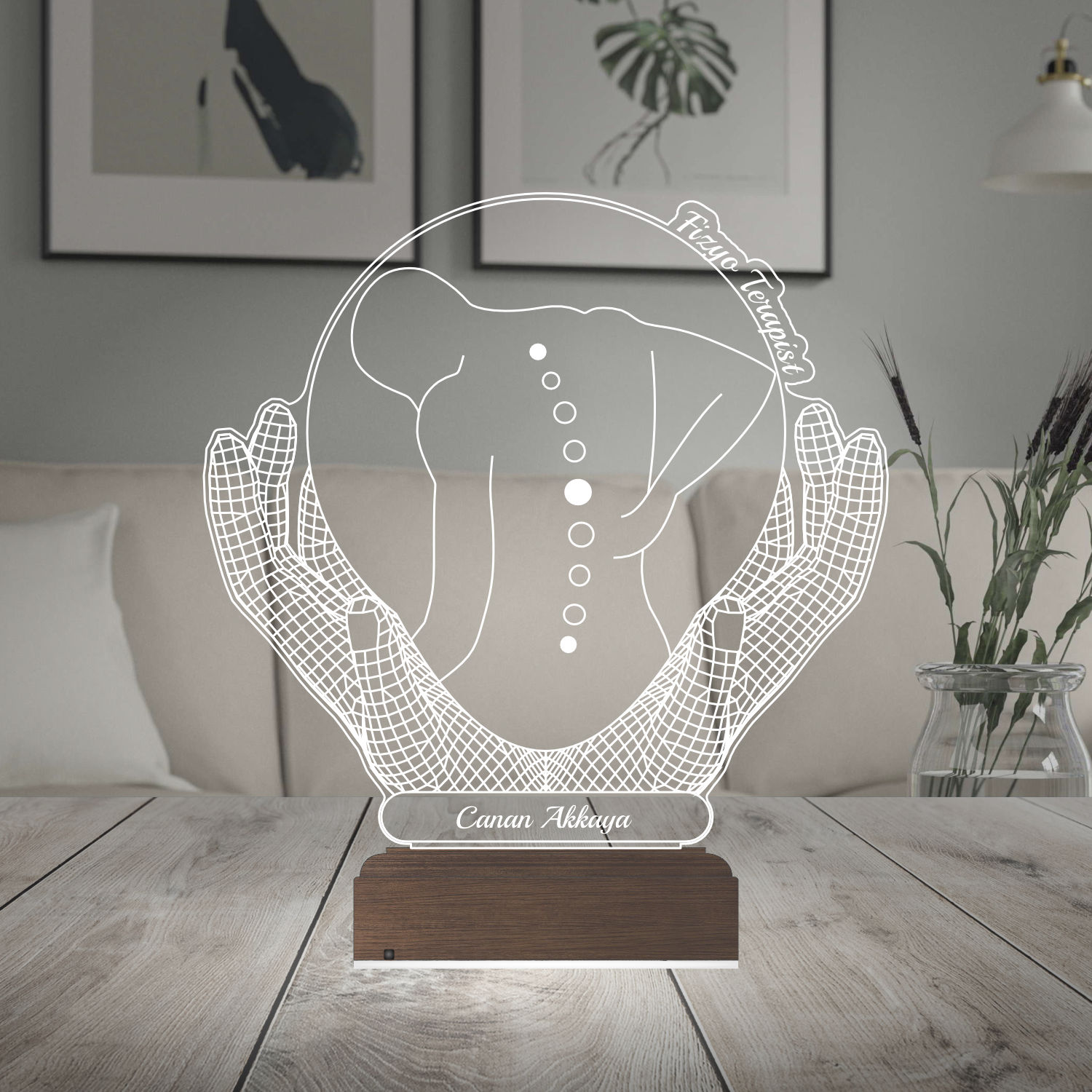 Физиотерапевт — 3D LED Ночник | Подарок врачу