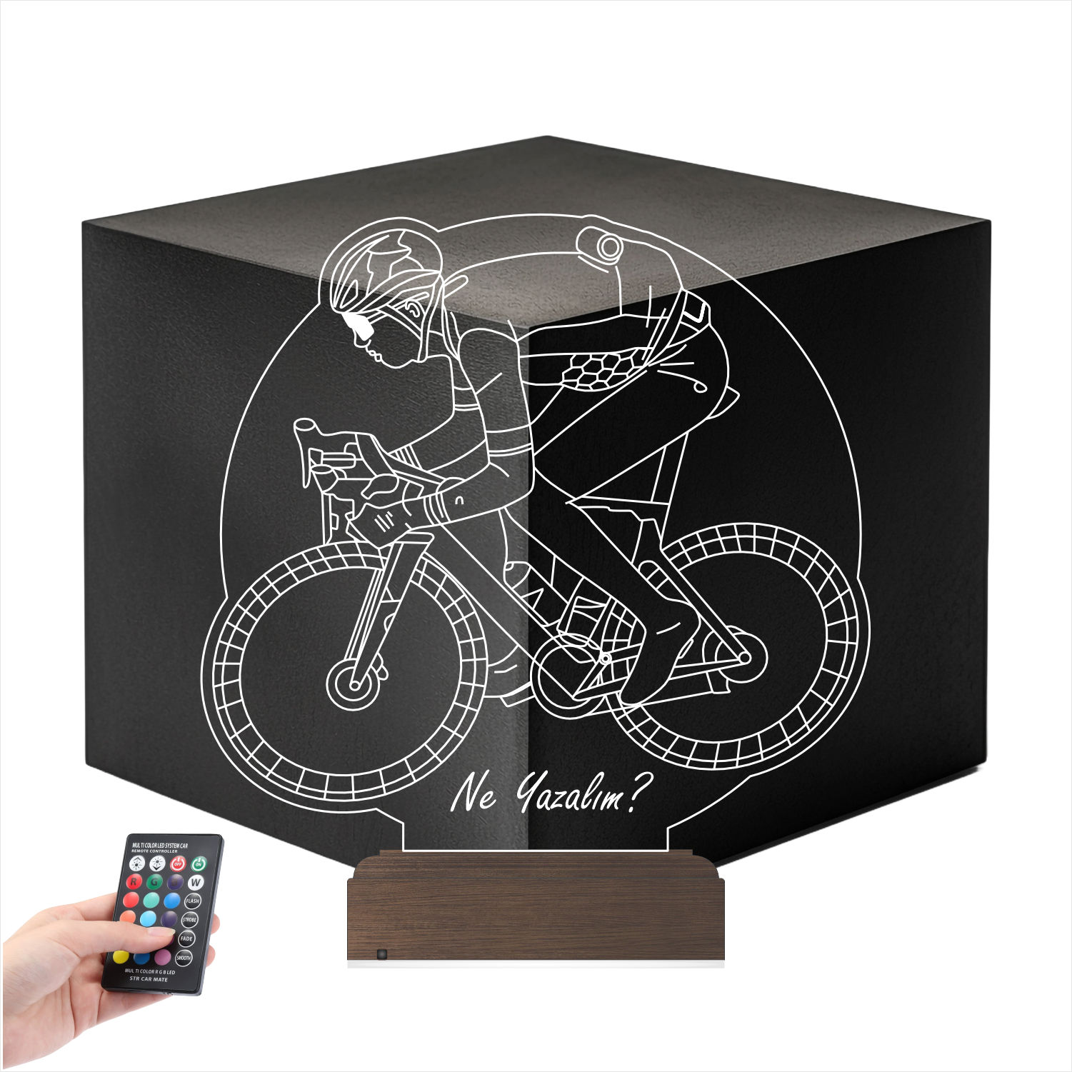 Велосипедист — 3D LED Ночник | Подарок спортсмену