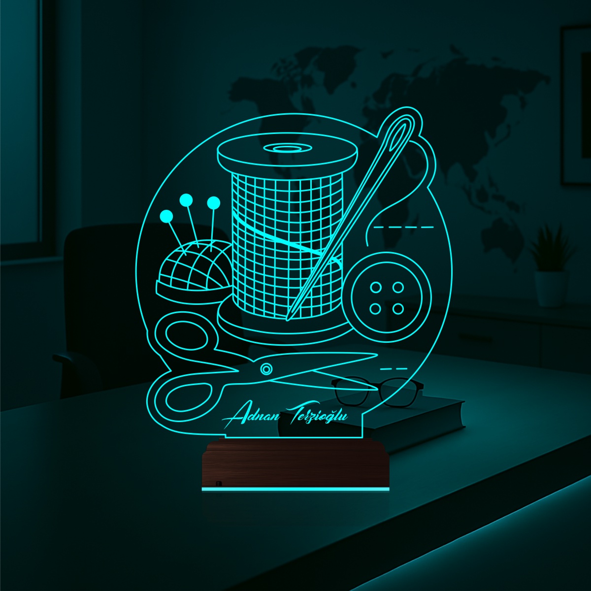 Швейный набор — 3D LED Ночник | Подарок портному