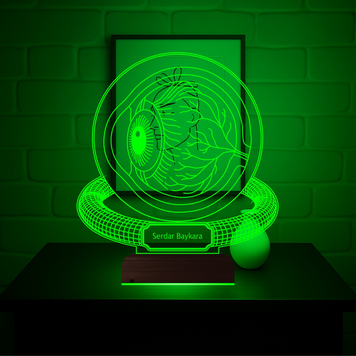 Именной подарок: 3d светильник окулист 5