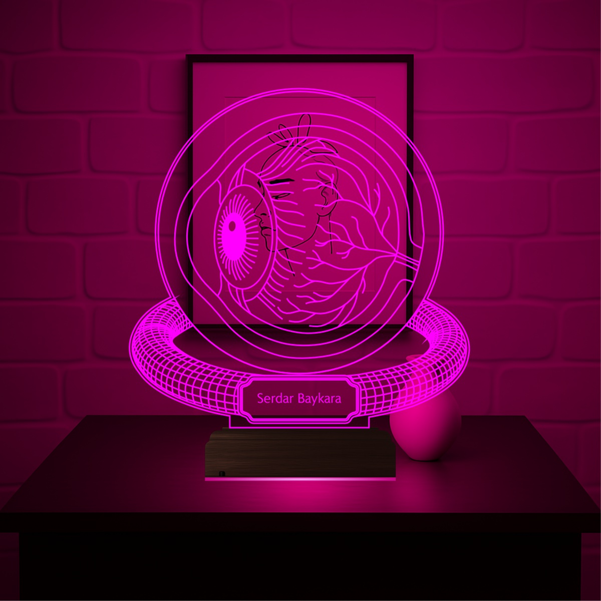 Именной подарок: 3d светильник окулист 4