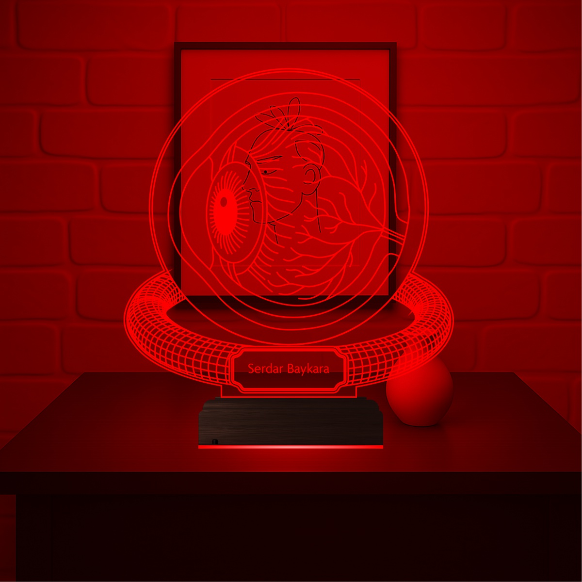 Именной подарок: 3d светильник окулист 6